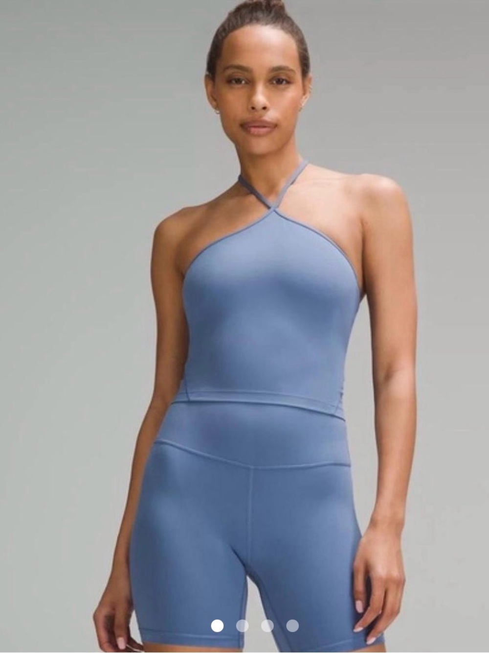 06. lululemon Slate Blue Cross-Halter Tank